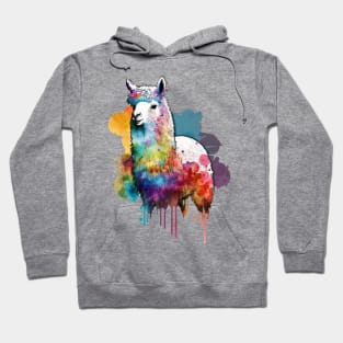 Alpaca Llama Colordrops Hoodie